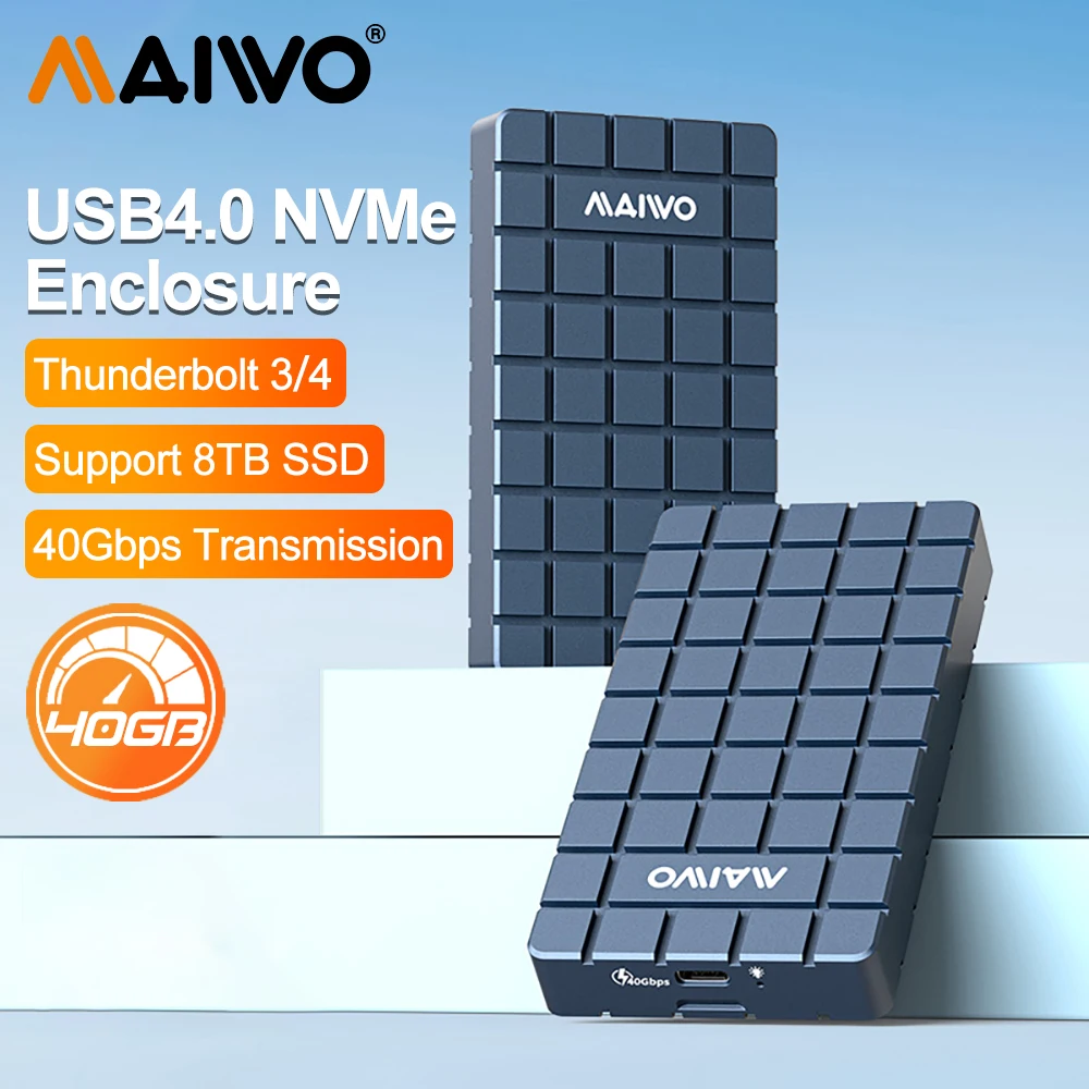 8Tb M2 Nvme Ssd - Obudowa MAIWO USB 4.0 40Gbps M.2