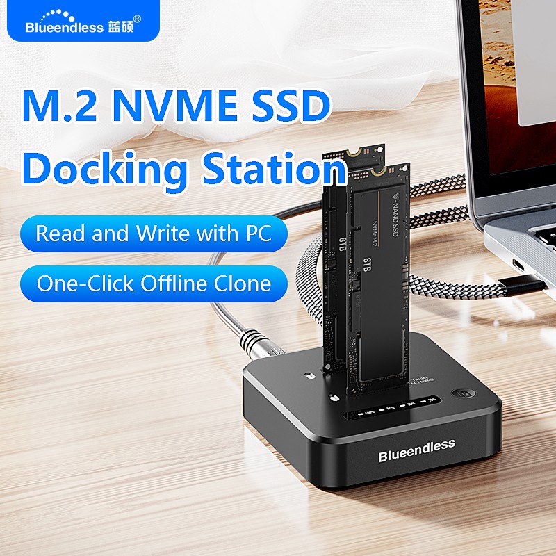 8Tb M2 Nvme Ssd - Stacja dokująca Blueendless Offline Clone Dual