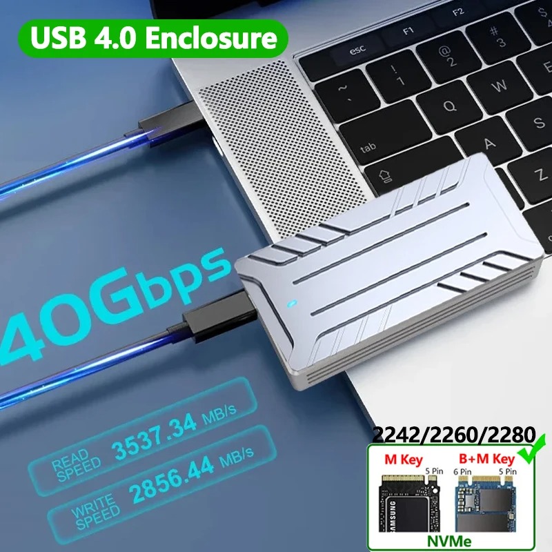 Obudowa USB4 40 Gb/s M.2 NVMe  – Thunderbolt 4 External Ssd 4Tb recenzja i cena