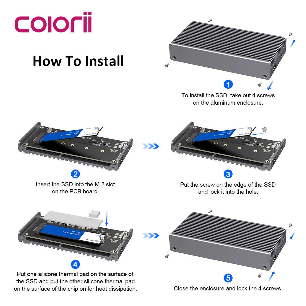 Obudowa 40 Gb/s USB4 M.2 NVMe  – Usb4 40Gbps External Ssd 8Tb recenzja i cena