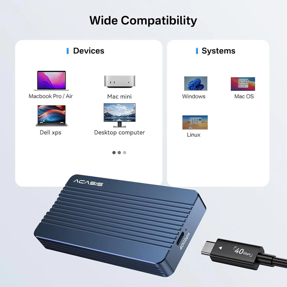 Obudowa ACASIS 40Gbps M.2 NVMe – 8Tb M2 Nvme Ssd recenzja i cena