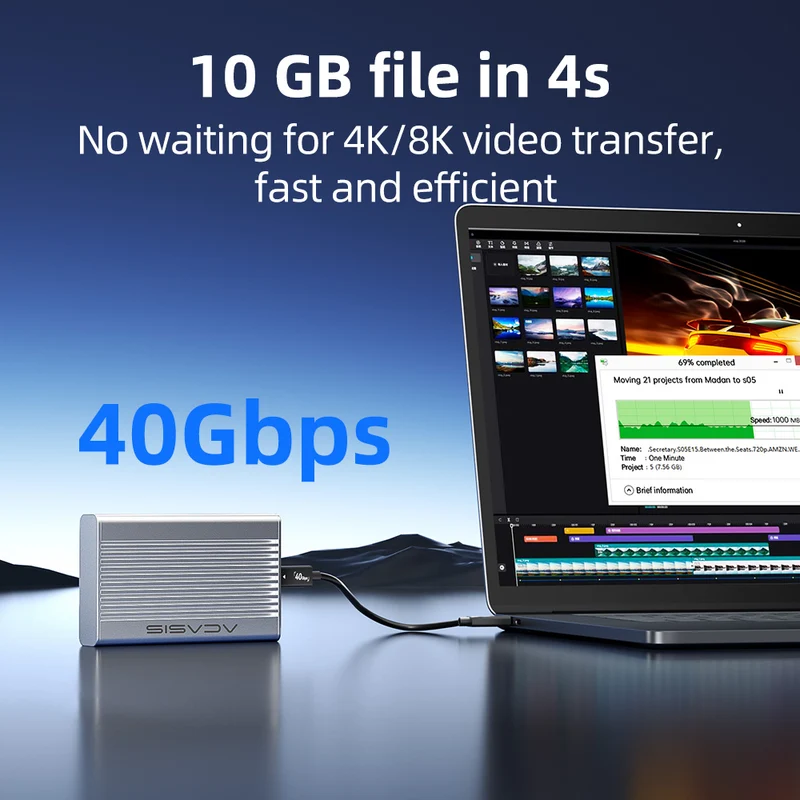 Obudowa Acasis 40Gbps USB4 M.2 – Usb4 40Gbps External Ssd 8Tb recenzja i cena