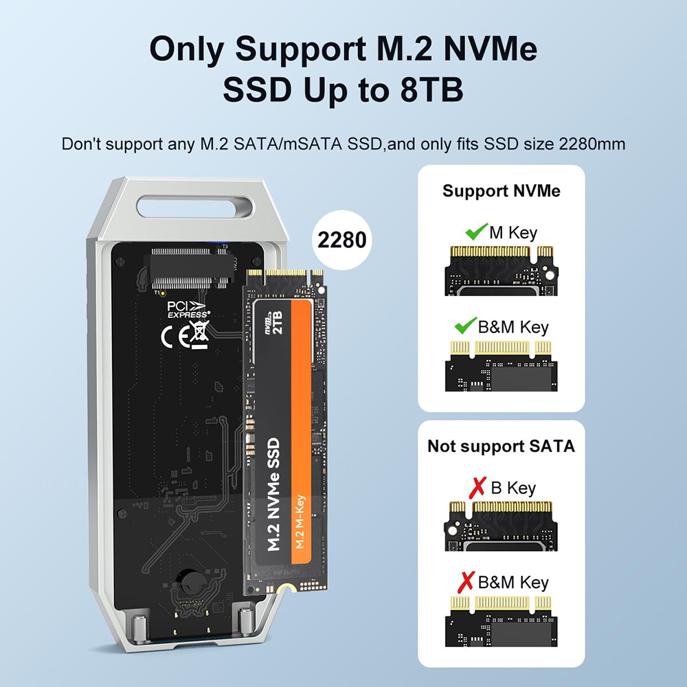 MAIWO 40Gbps NVMe M.2 SSD Encl – 8Tb M2 Nvme Ssd recenzja i cena
